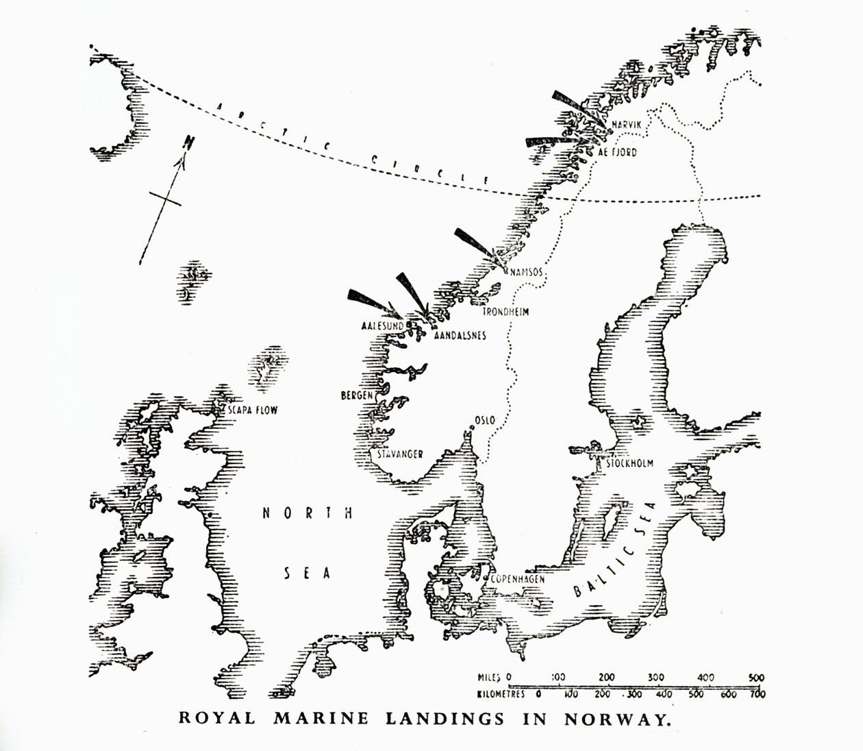 Royal Marine landings in Norway, World War II by Unbekannt