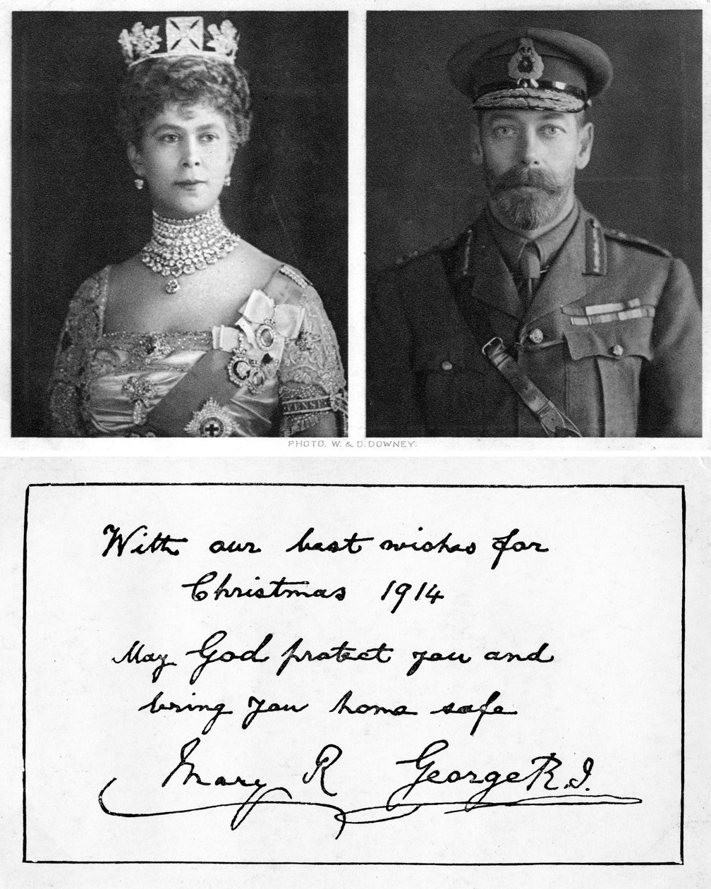 Royal Christmas greeting card to the British troops by Unbekannt
