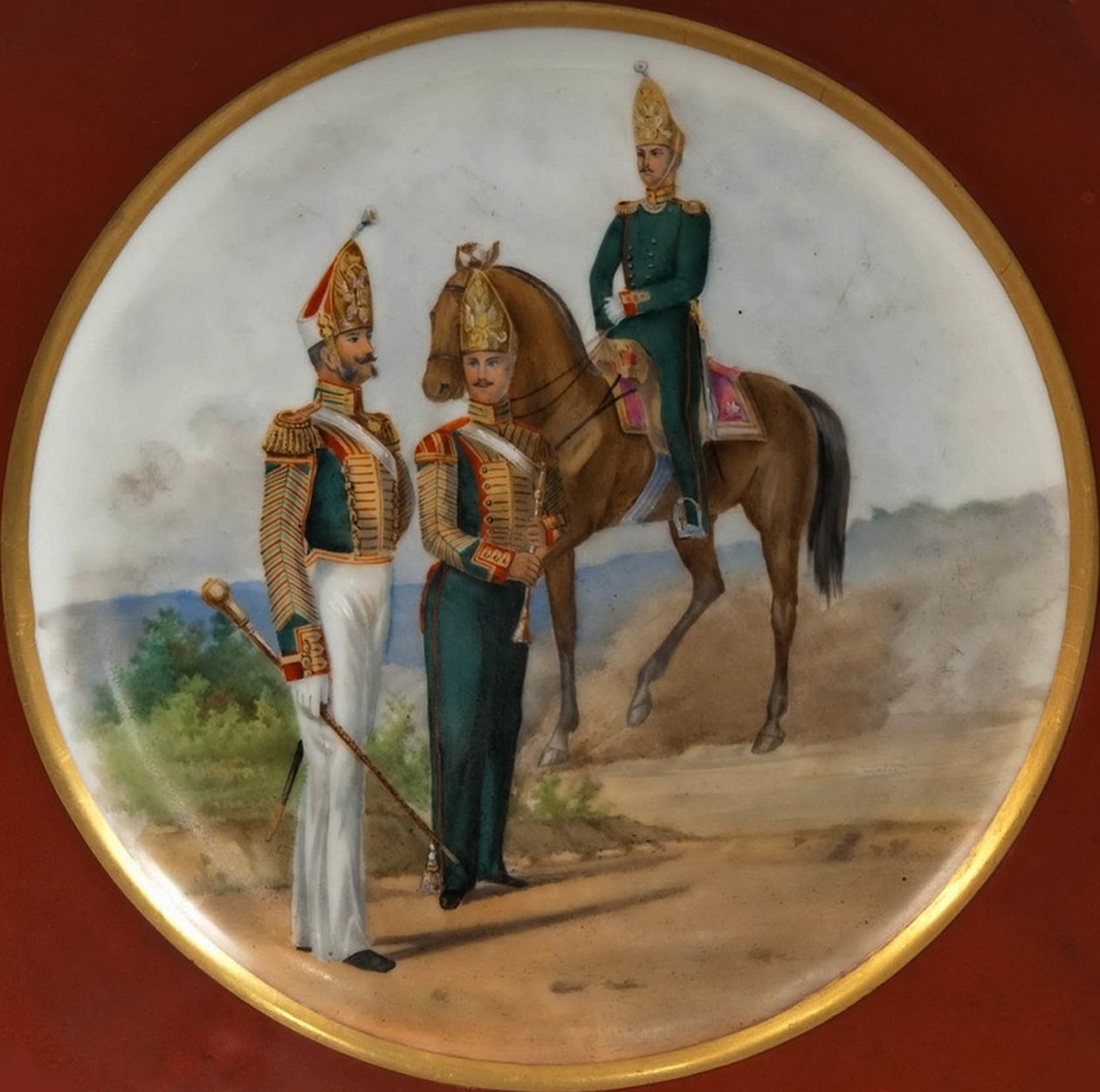 Russian Grenadiers Plate by Unbekannt