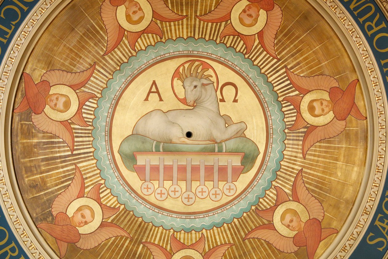Saint-Francois Xavier church, The Lamb of God (Agnus Dei), Paris, France by Unbekannt