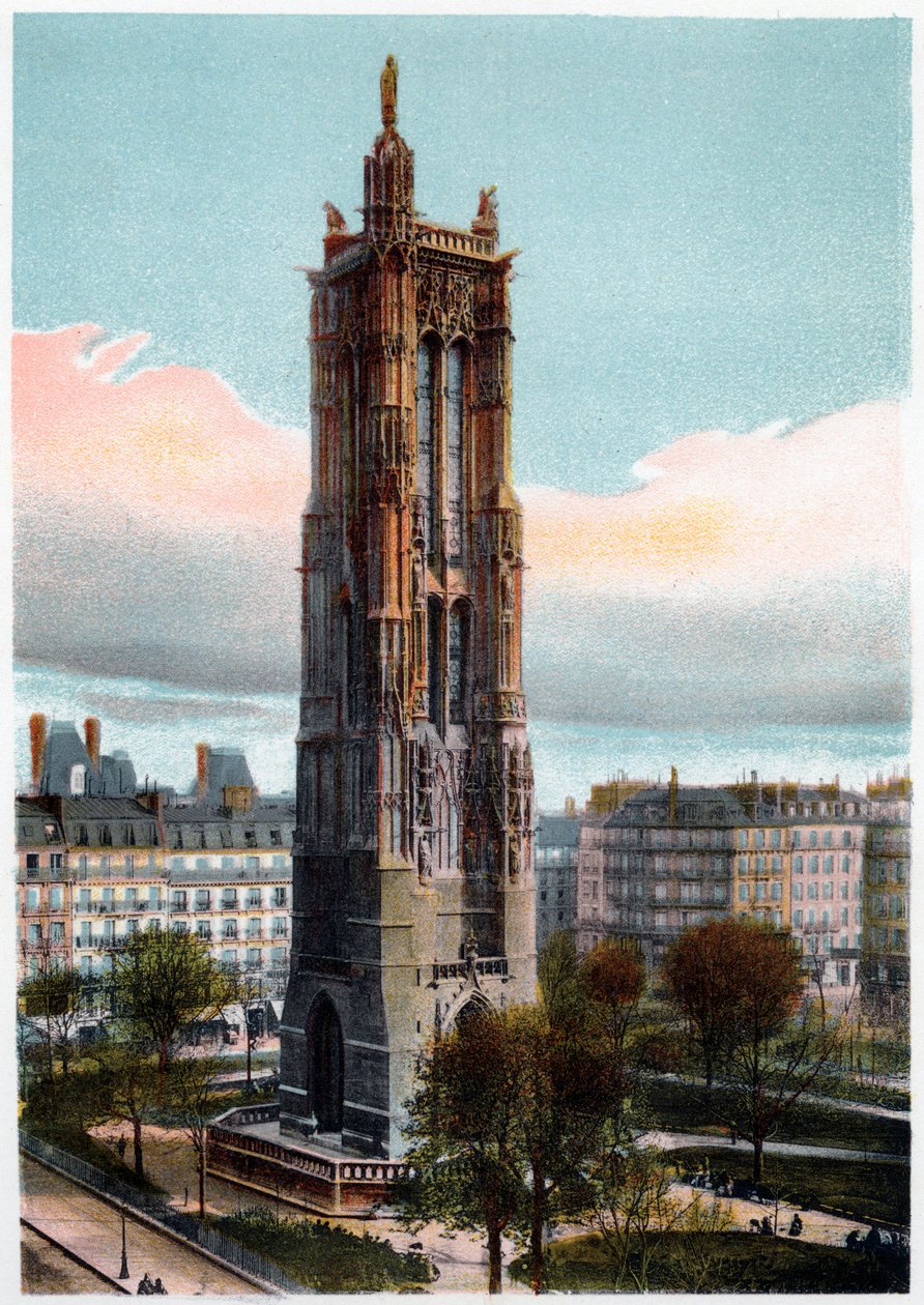 Saint-Jacques Tower, Paris, c1900 by Unbekannt