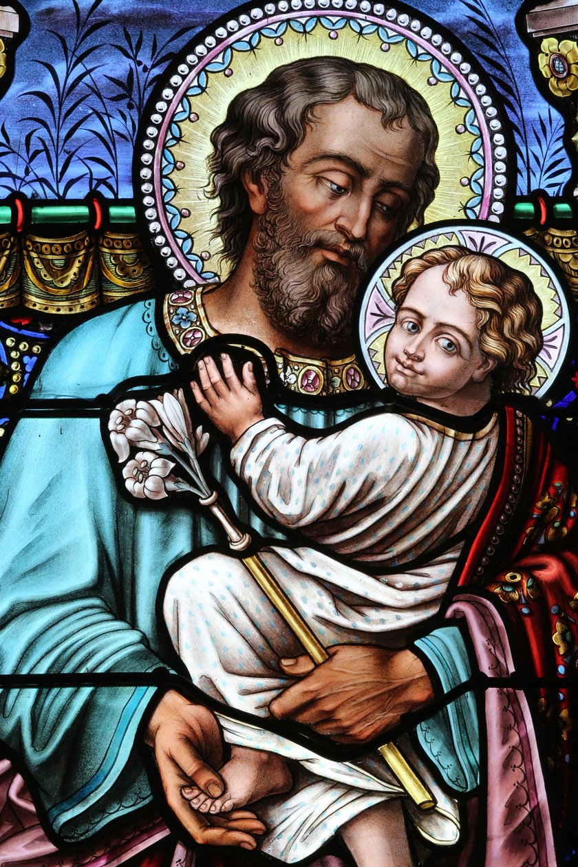 Saint Joseph and Jesus, Bons-en-Chablais, France by Unbekannt