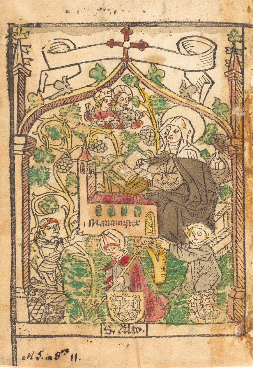 Saint Alto, Saint Bridget and the Founders of the Mariamunster by Unbekannt