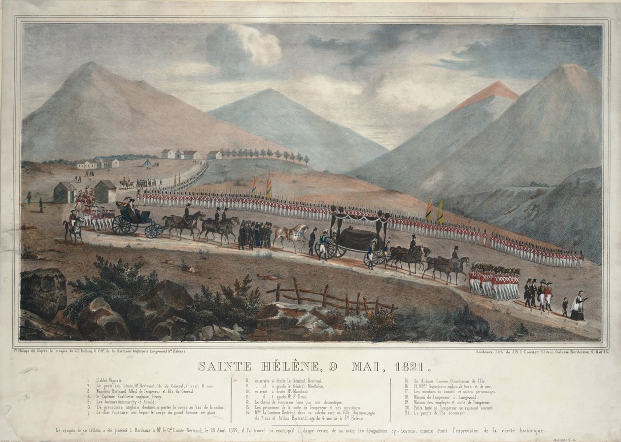 Saint Helena, 9th May 1821 by Unbekannt