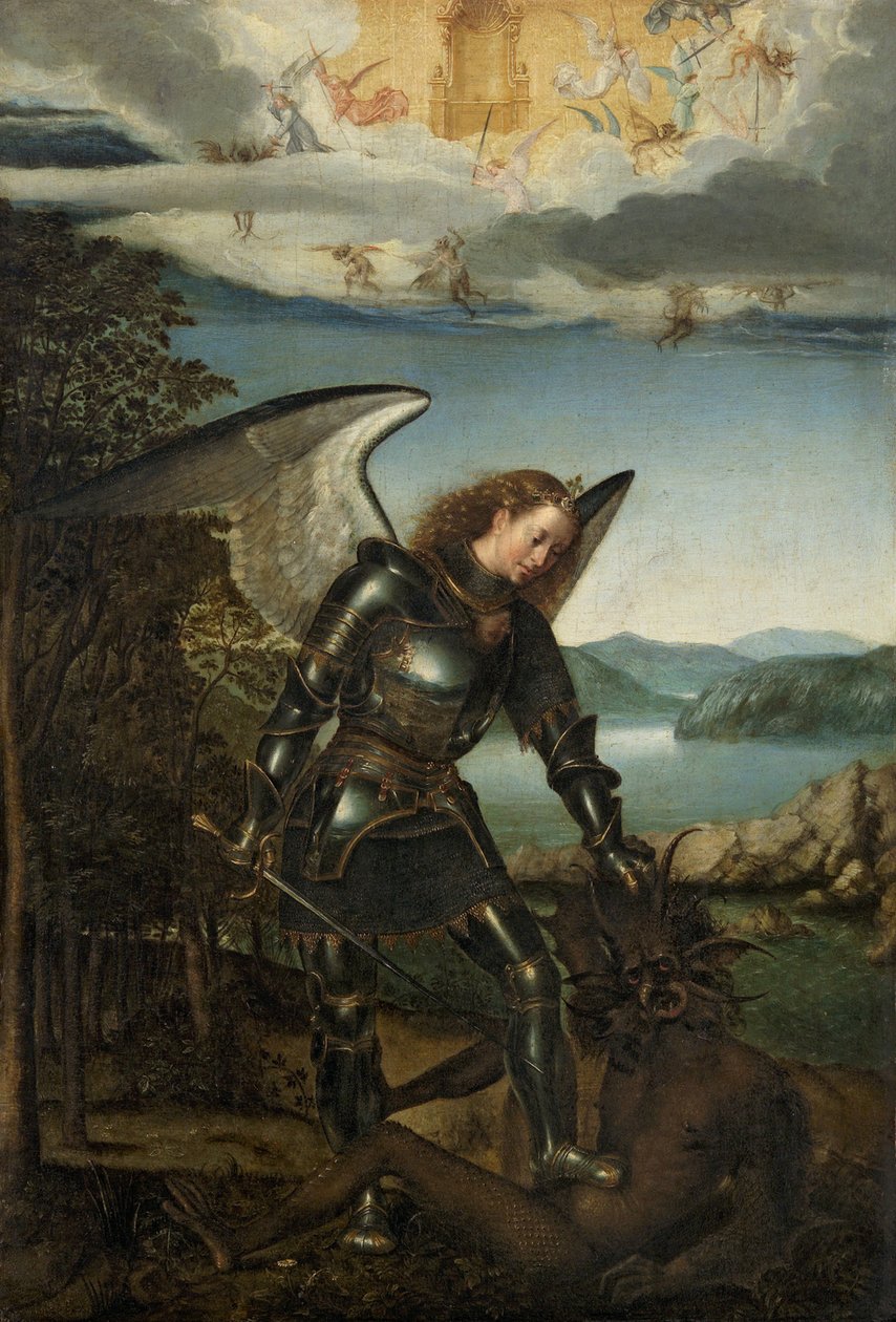 Saint Michael the Archangel by Unbekannt: Fine art print