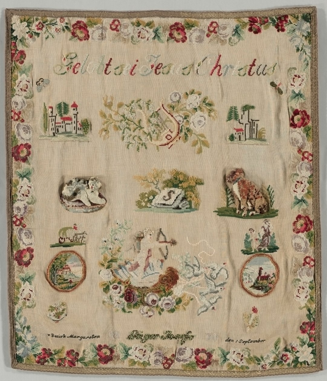 Sampler, 1870 by Unbekannt