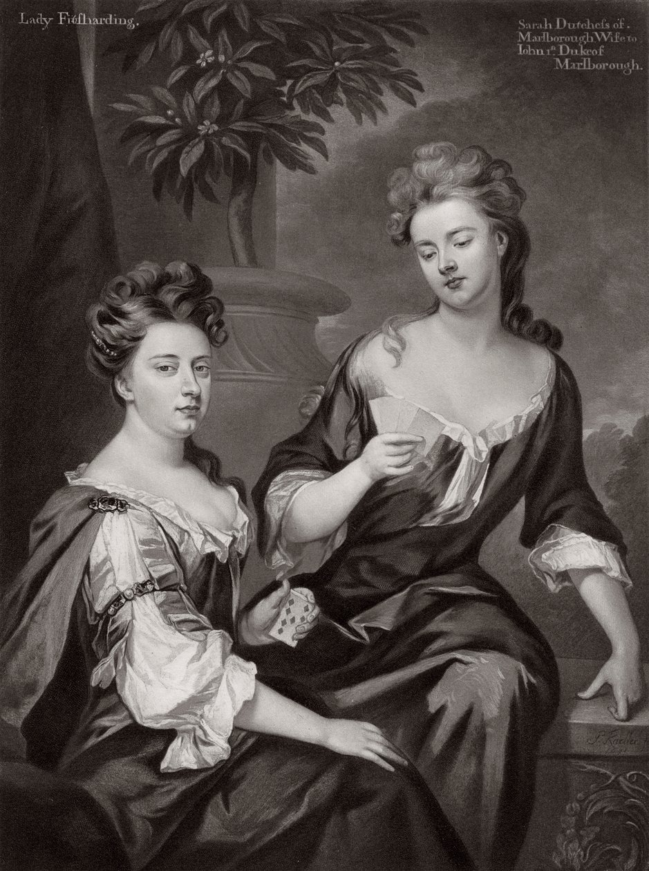 Sarah, Duchess of Marlborough, and Lady Fitzharding by Unbekannt