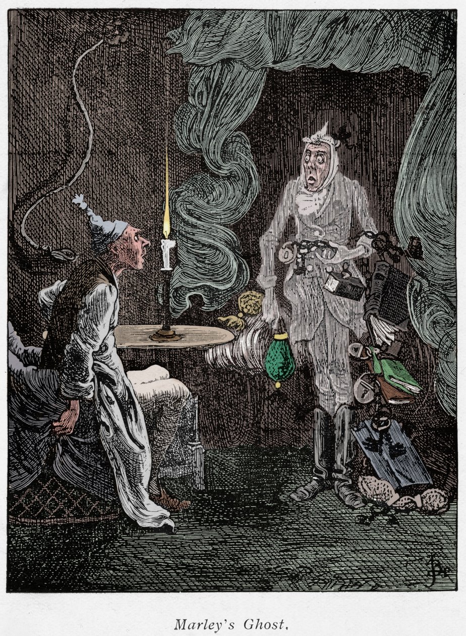Scene from A Christmas Carol by Charles Dickens by Unbekannt