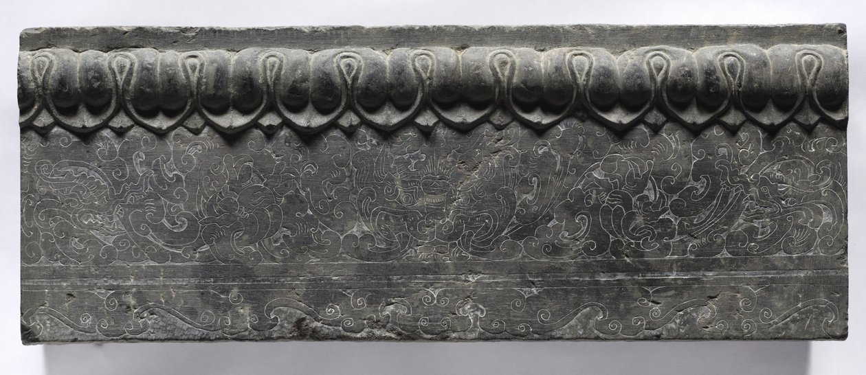 Section of a Coffin Platform: Horizontal Panel by Unbekannt