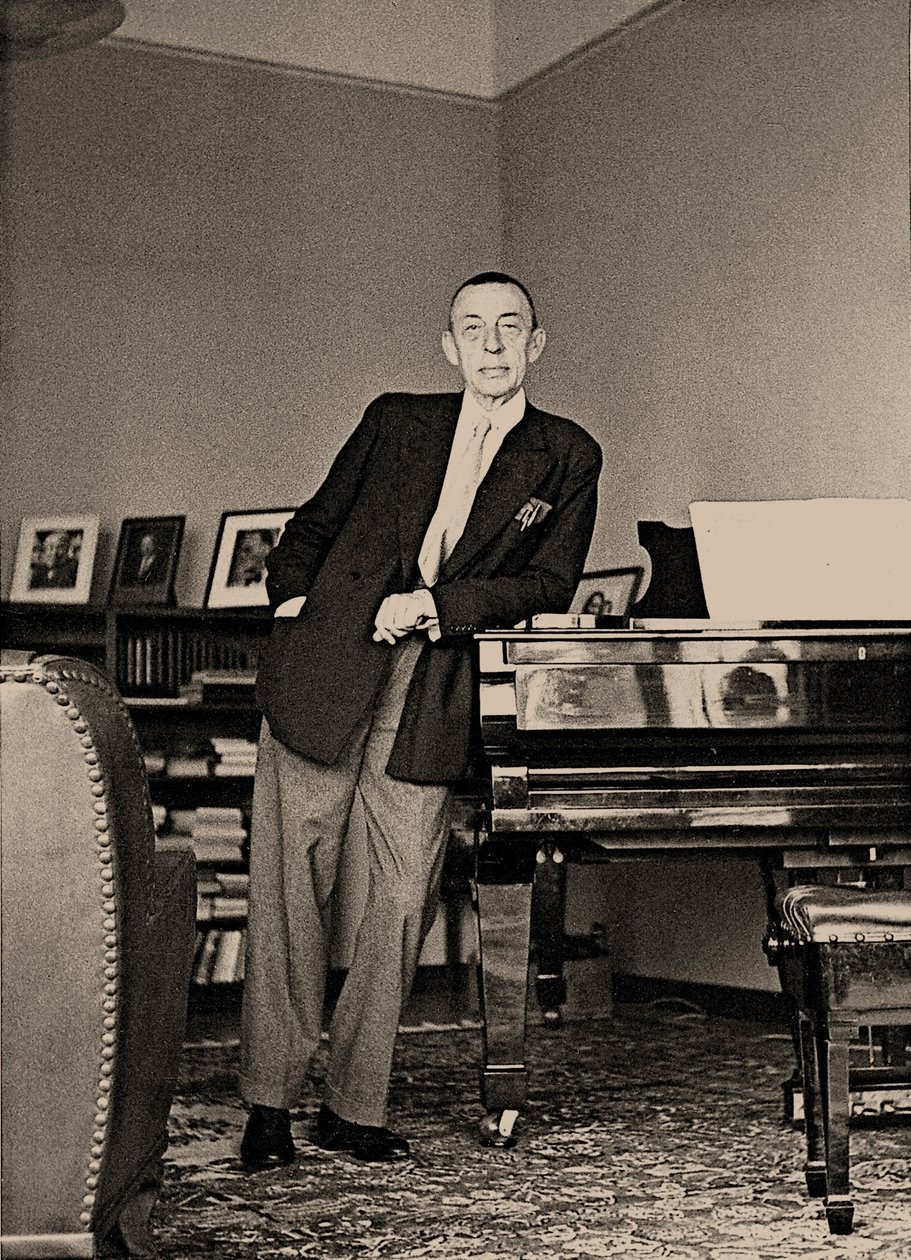 Sergei Rachmaninoff at the Villa Senar by Unbekannt