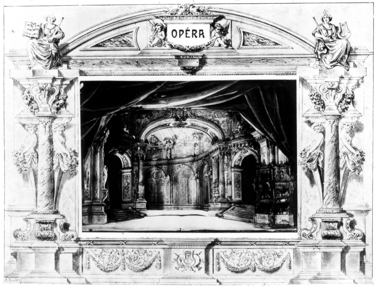 Set design for Mozart