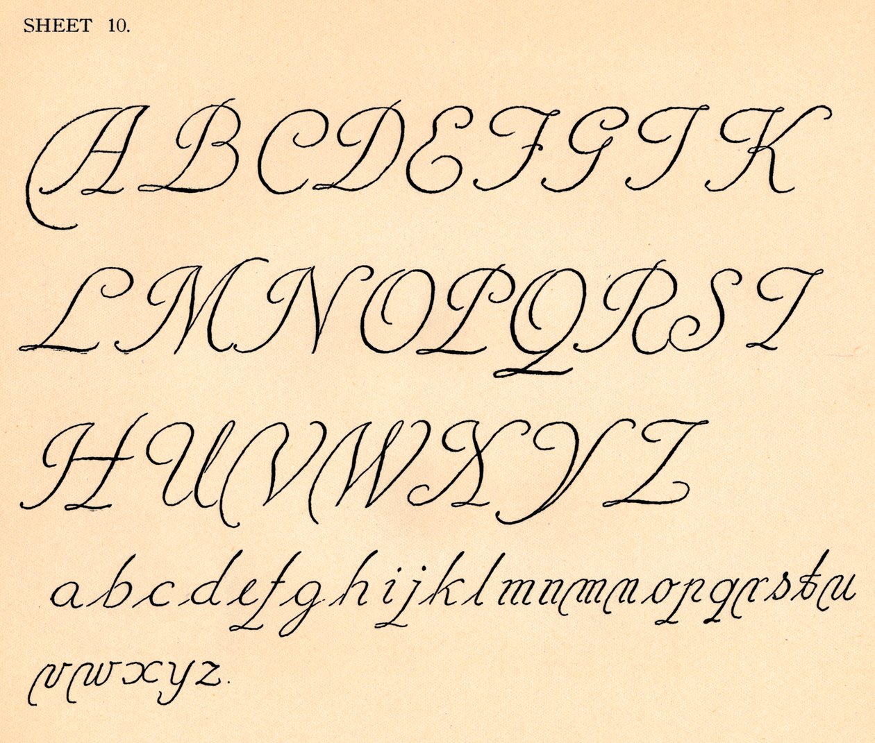 Sheet 10, from a portfolio of alphabets by Unbekannt