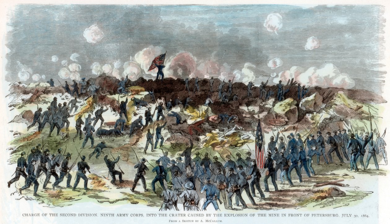 Siege of Petersburg, Virginia, American Civil War, 30 July 1864 by Unbekannt