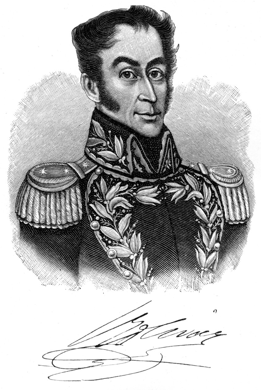 Simon Bolivar, South American revolutionary leader by Unbekannt