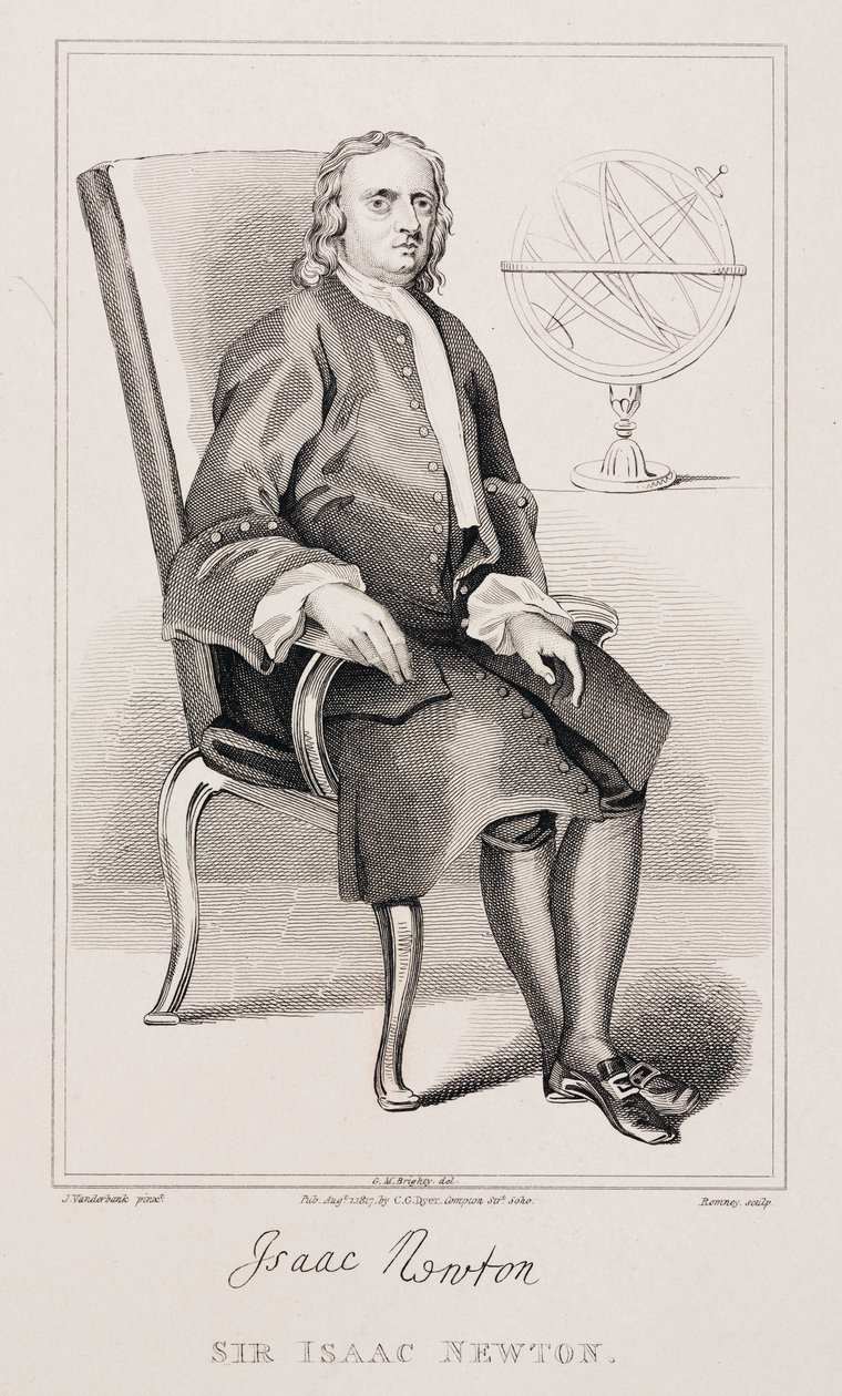 Sir Isaac Newton, English mathematician and physicist by Unbekannt