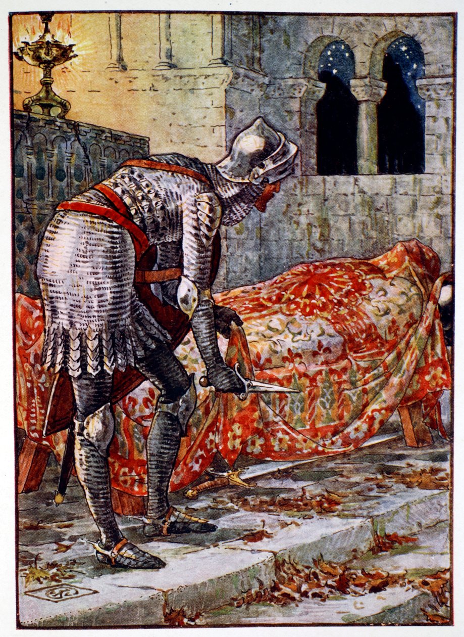 Sir Lancelot in the Chapel Perilous by Unbekannt