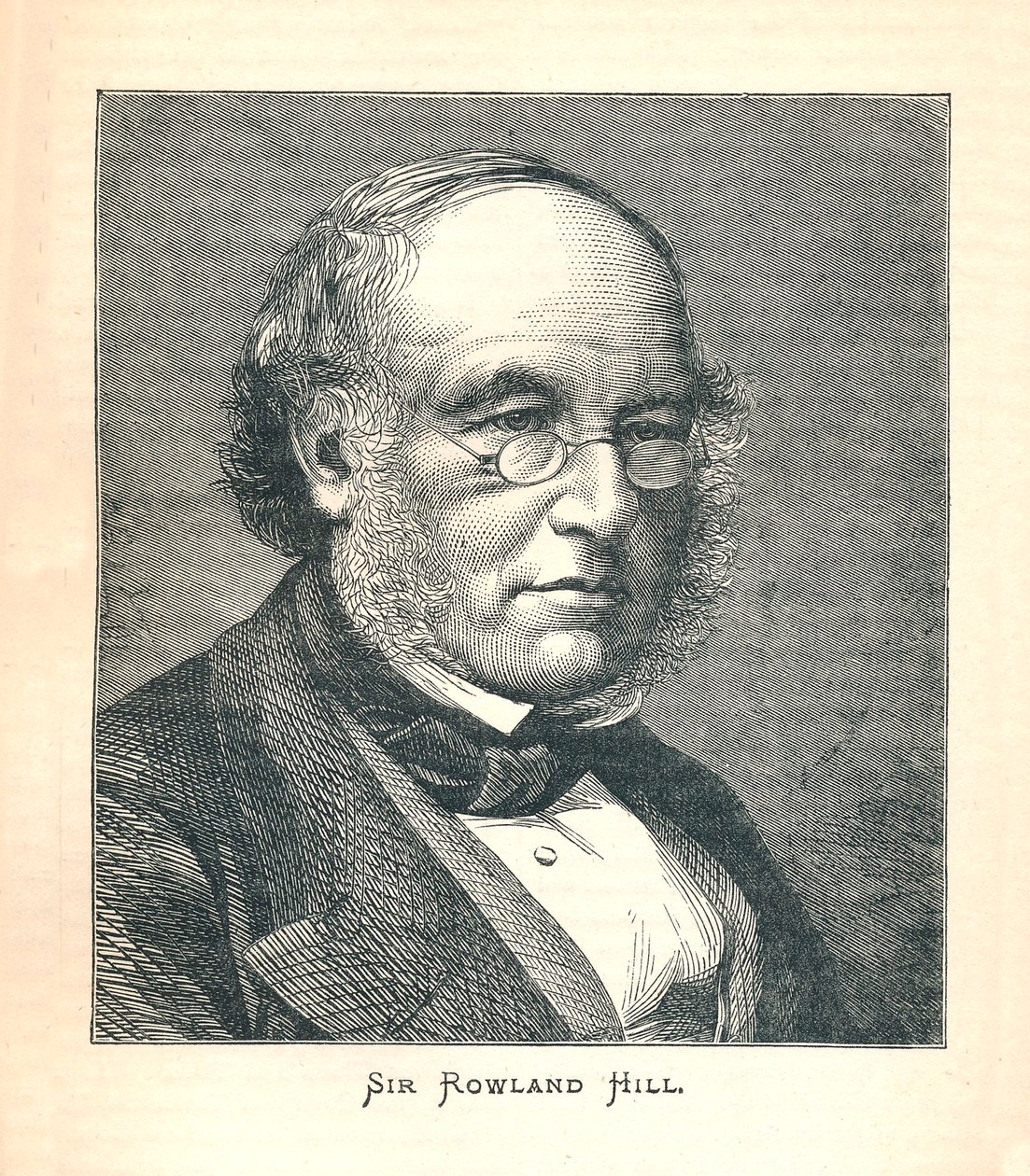 Sir Rowland Hill, originator of the Postage Stamp by Unbekannt