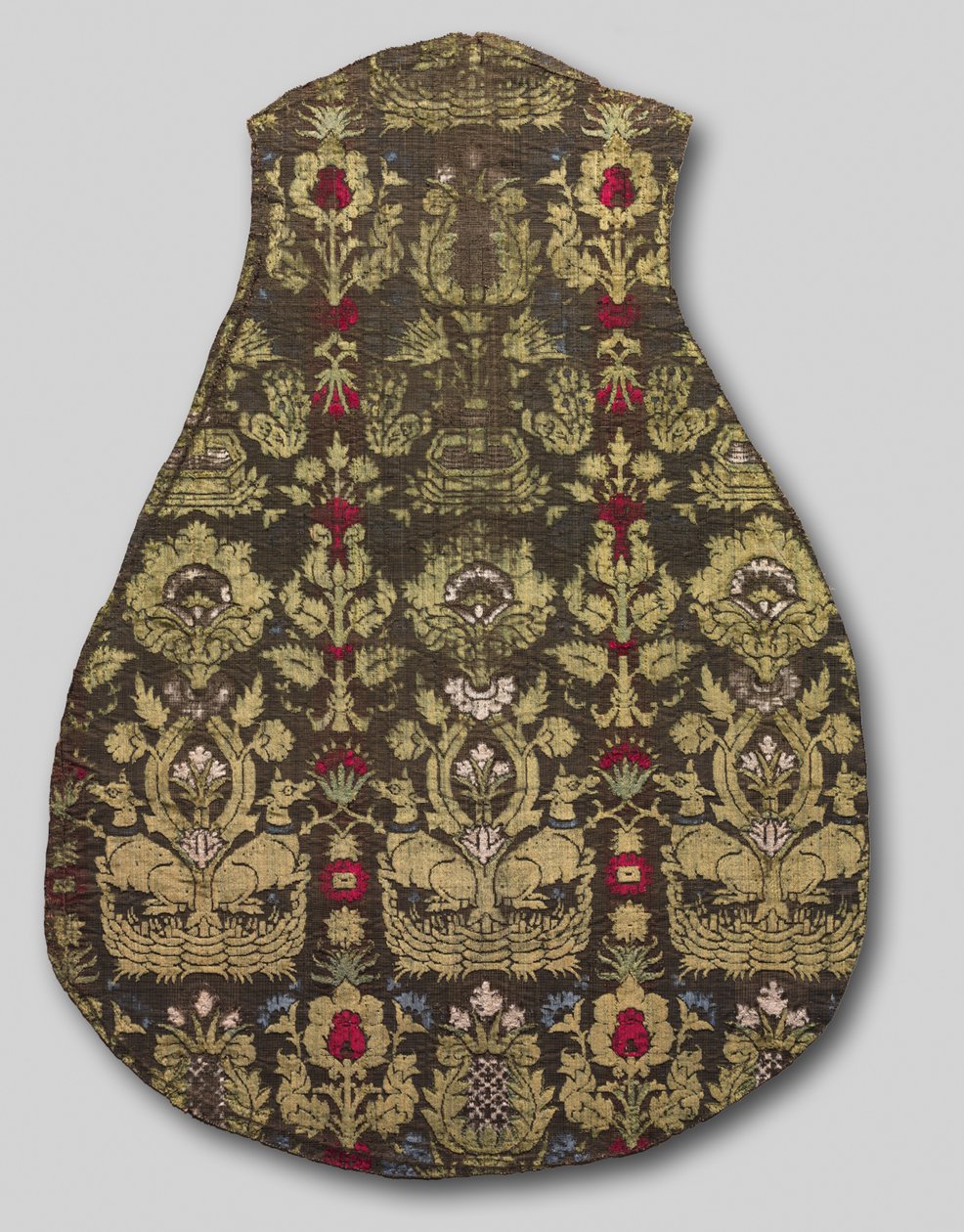 Six-Color Chasuble Front with Animal Pattern by Unbekannt