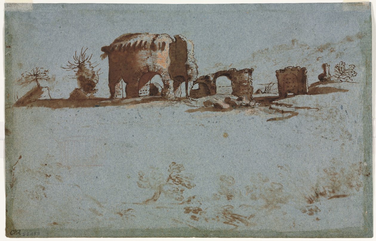 Small Group of Roman Ruins by Unbekannt