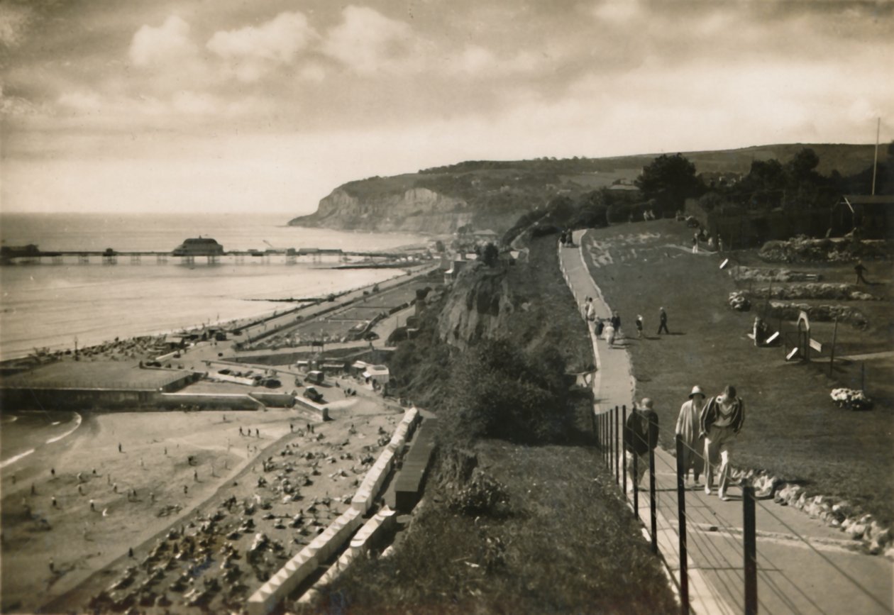Small Hope Bay and Shanklin Pier, I.W., from Cliff Walk by Unbekannt