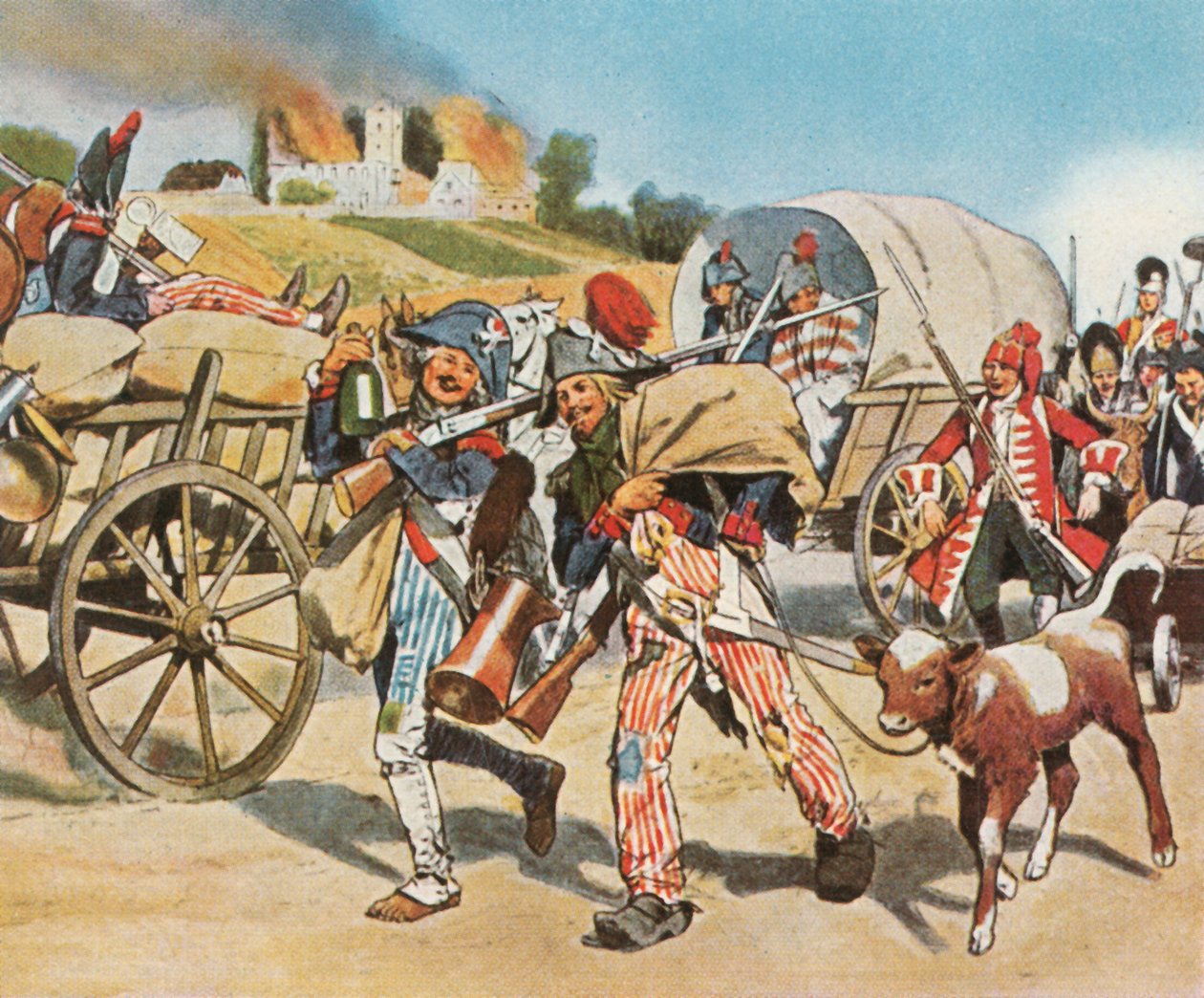 Soldiers of the French Revolution in the Pfalz by Unbekannt