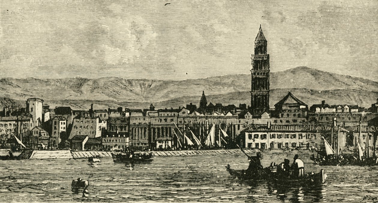 Spalatro, from the Harbour by Unbekannt