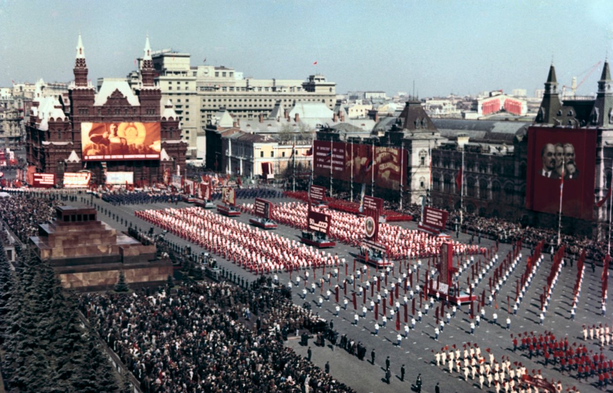 Sports Parade, Red Square, Moscow by Unbekannt