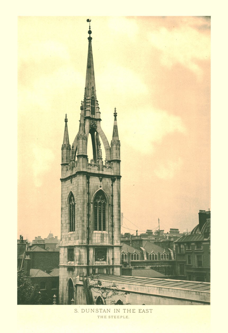 St Dunstan in the East, The Steeple, Mid-Late 19th Century by Unbekannt