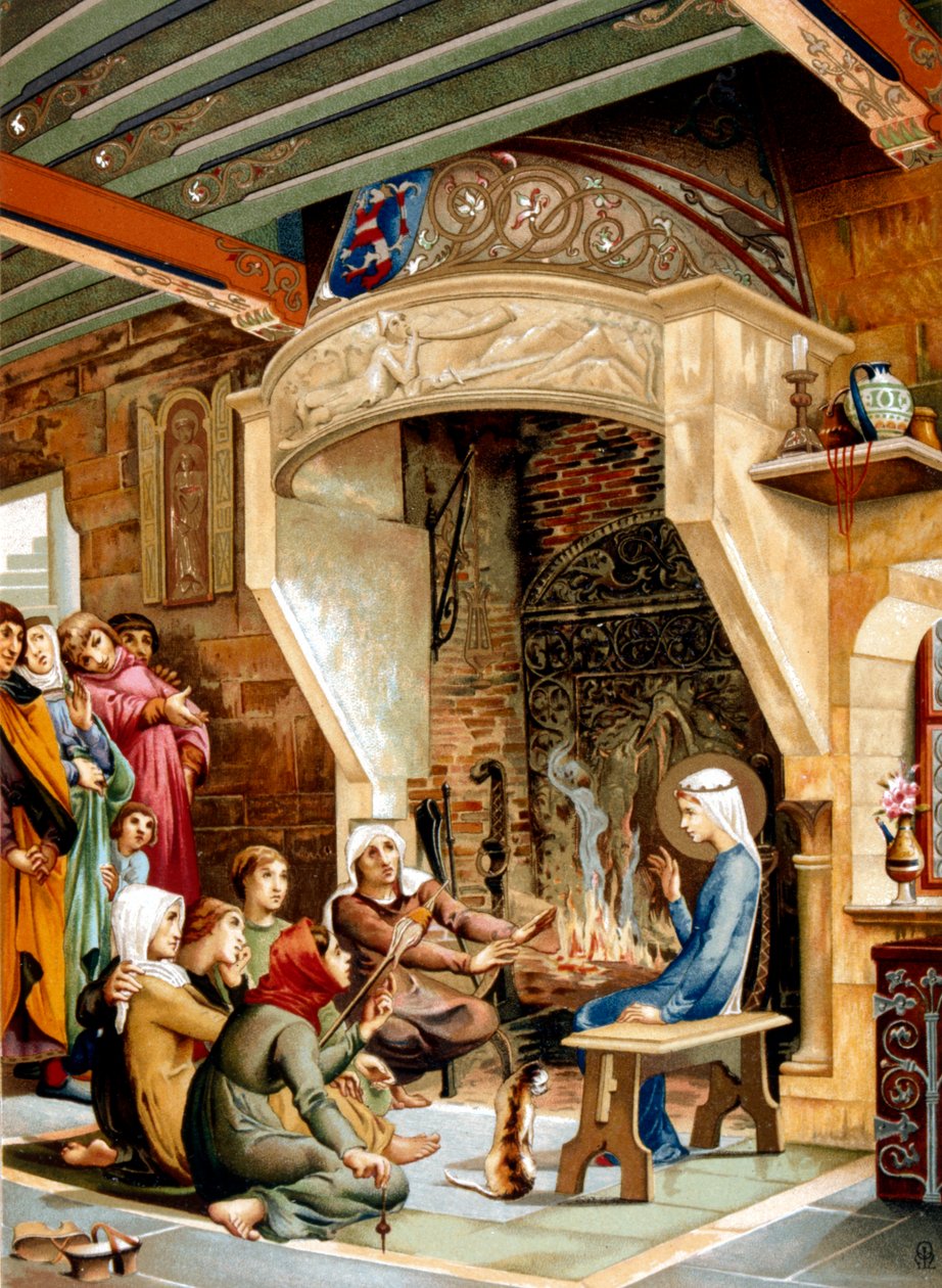 St Elizabeth of Hungary, 1878 by Unbekannt