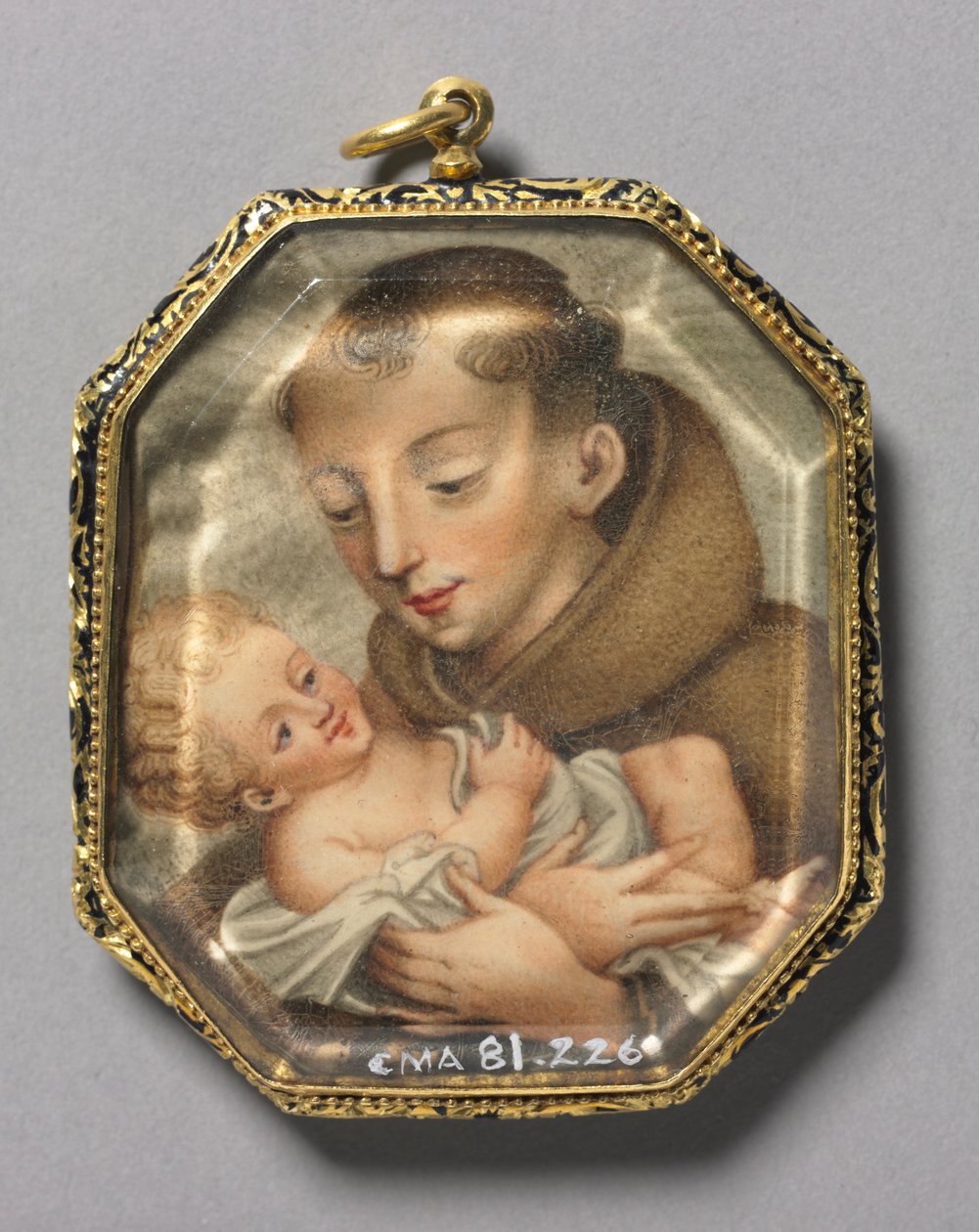 St. Francis with Christ Child (verso) by Unbekannt
