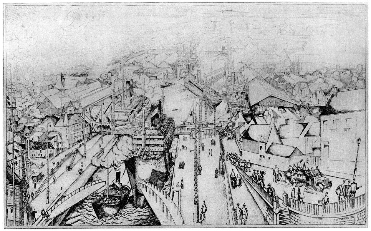 St Nazaire, 1924 by Unbekannt