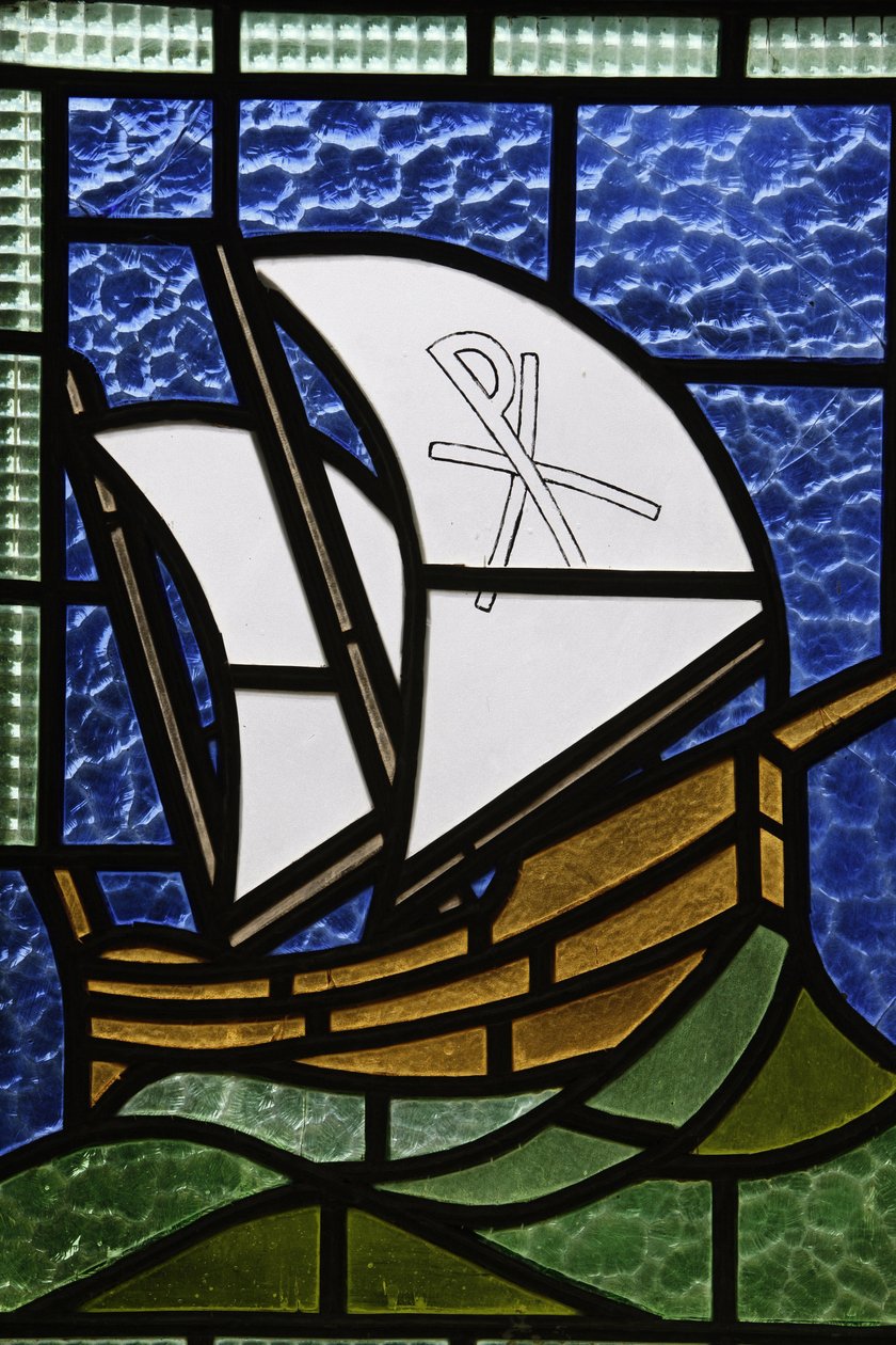 Stained Glass in Beit Jala Catholic Seminary Church, Beit Jala by Unbekannt