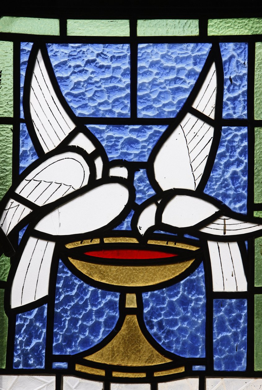 Stained Glass in Beit Jala Catholic Seminary Church, Beit Jala ...