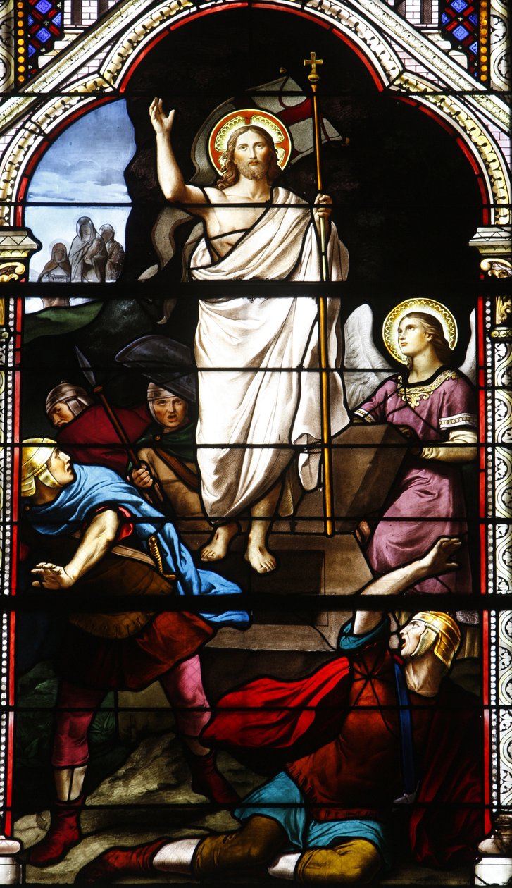 Stained glass: The Resurrection of Christ, Levallois-Perret, France by Unbekannt