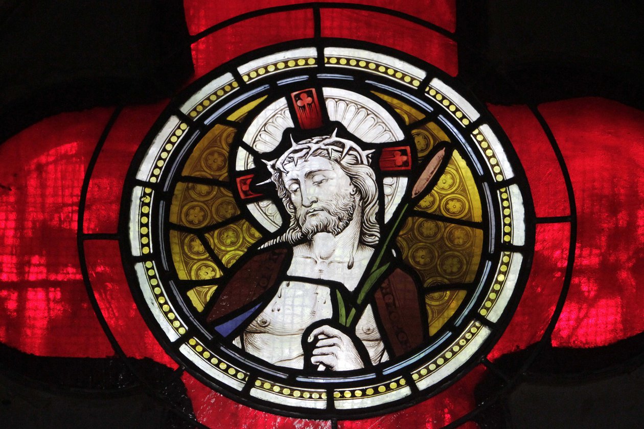 Stained Glass Window of Jesus, Church of St Peter and Paul by Unbekannt