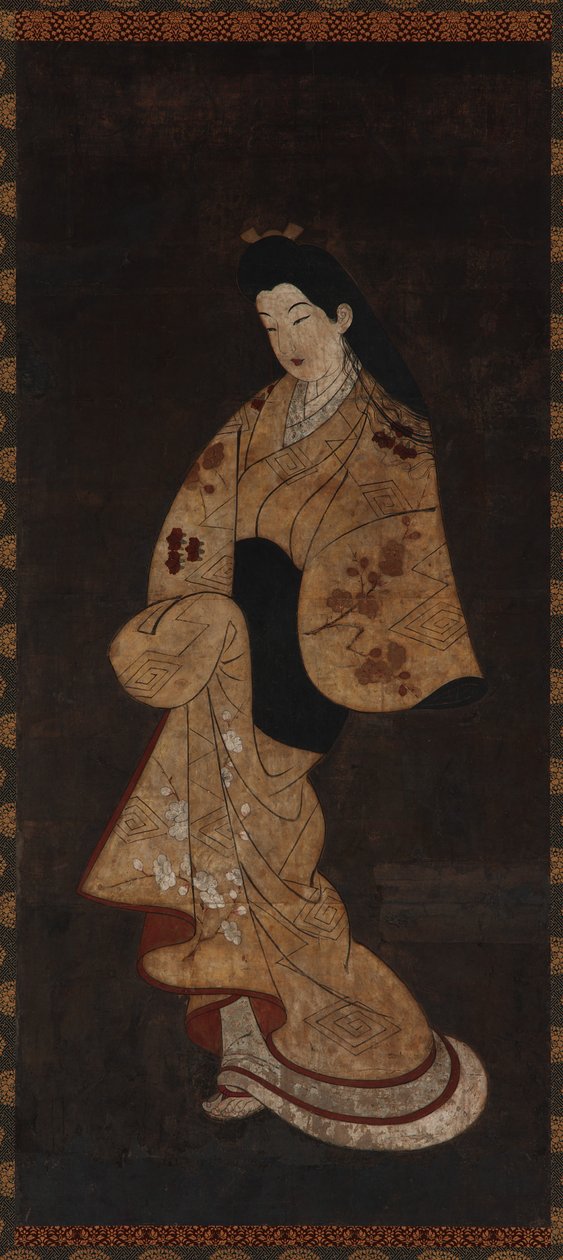 Standing figure of a girl by Unbekannt