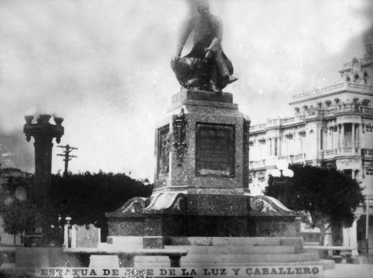 Statue of Don Jose de la Luz Caballero, 1912, 1920s by Unbekannt