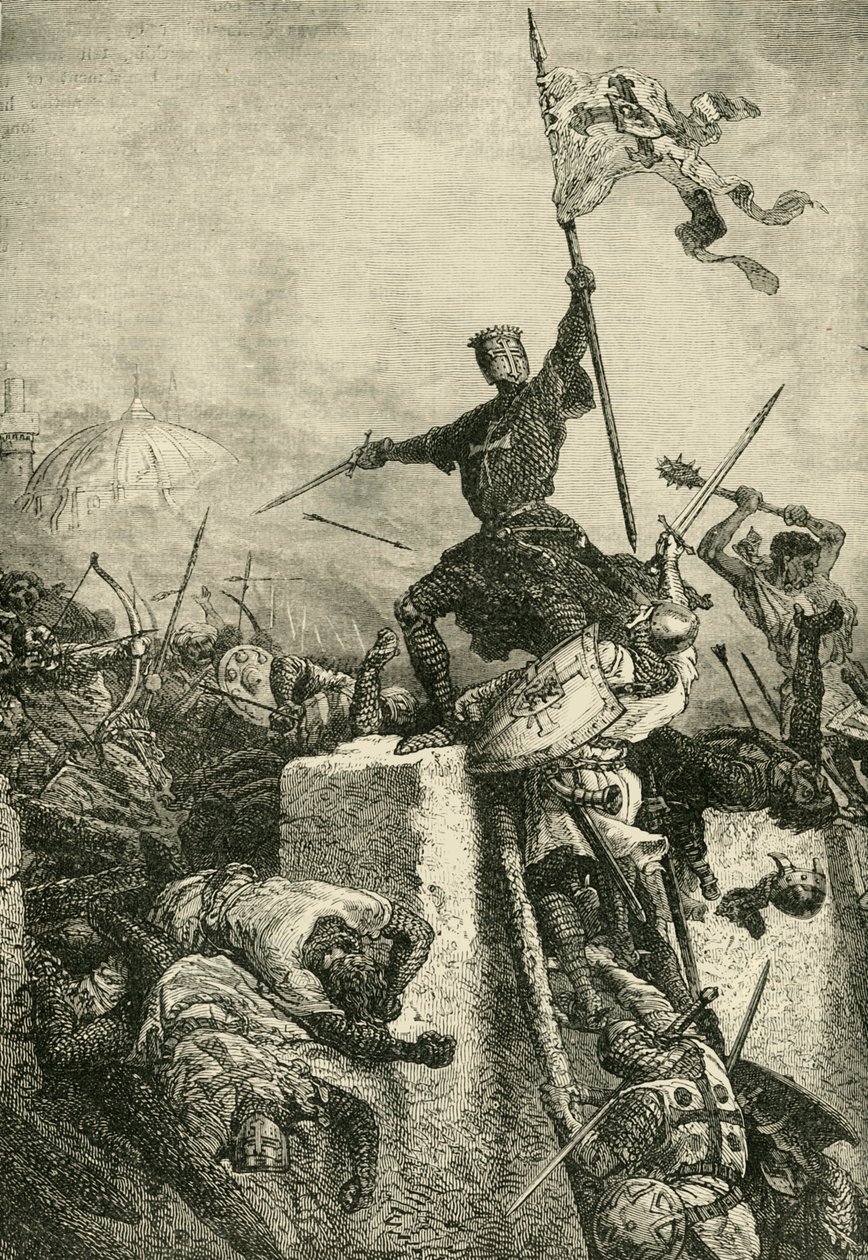 Storming of Constantinople by Baldwin, Count of Flanders, 1204, 1890 by Unbekannt