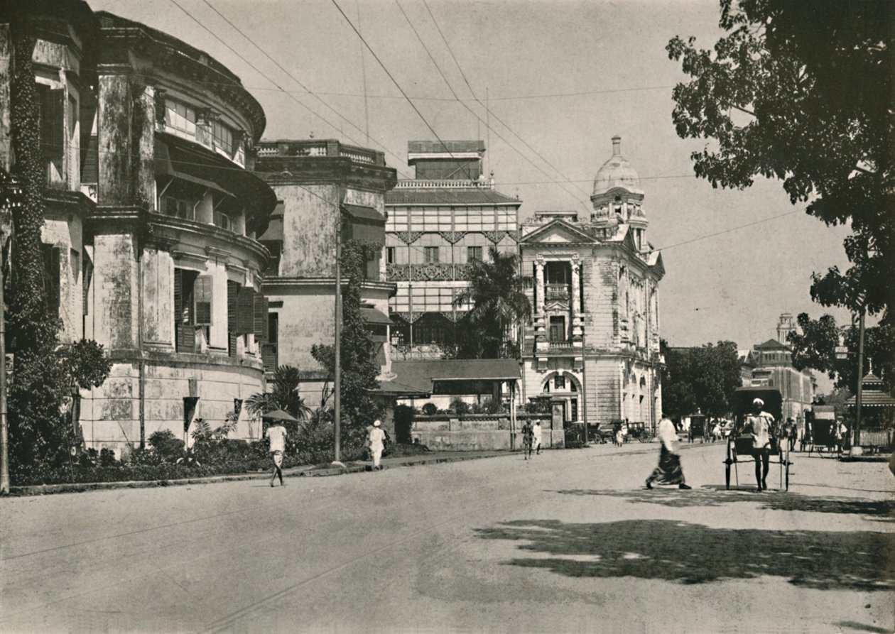 Strand Road, Rangoon - Post Office, Imperial Bank of India, Custom House in Distance, 1900 by Unbekannt