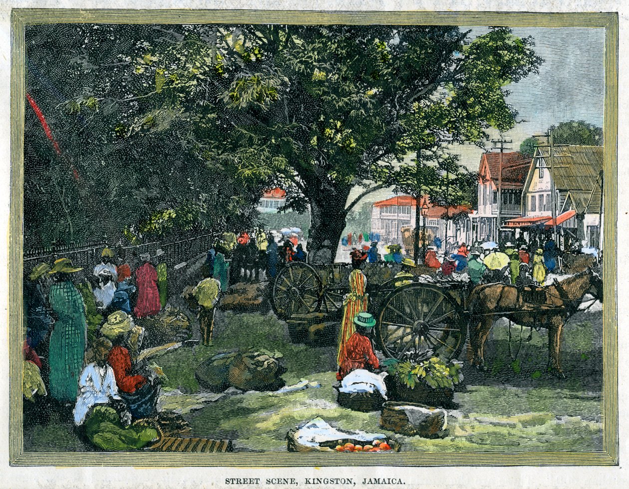 Street scene, Kingston, Jamaica, c1880 by Unbekannt