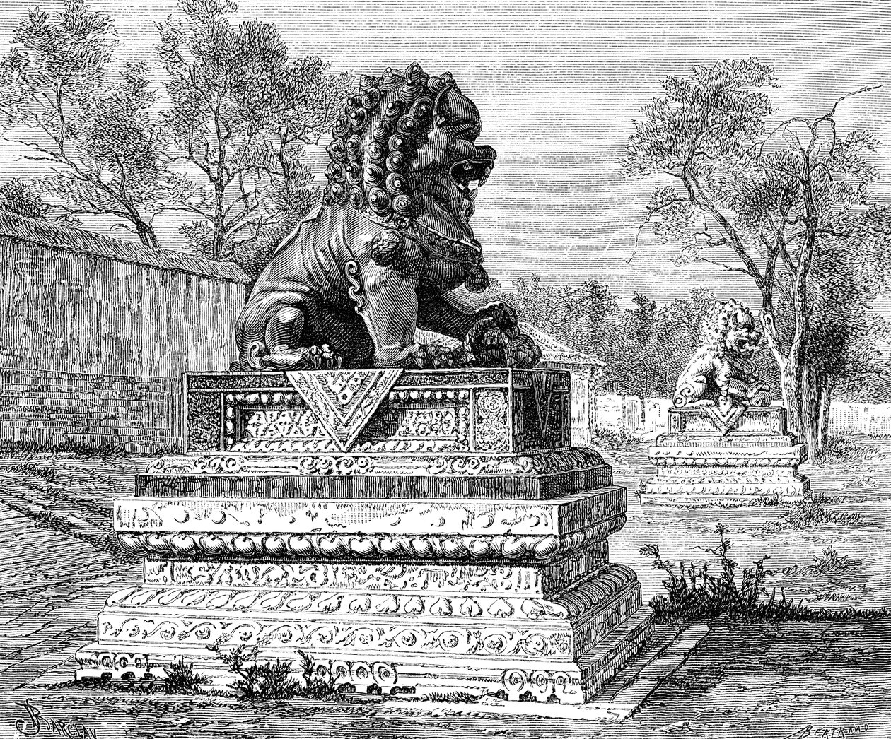 Summer Palace, Bronze Lion, Emblem of the Imperial Power by Unbekannt