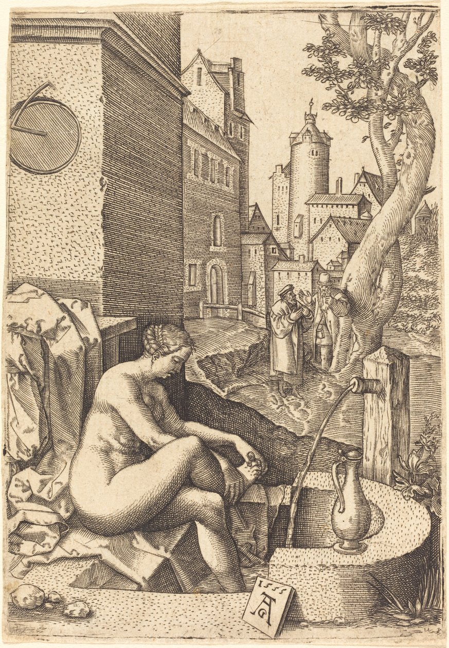 Susanna Surprised by the Two Elders by Unbekannt