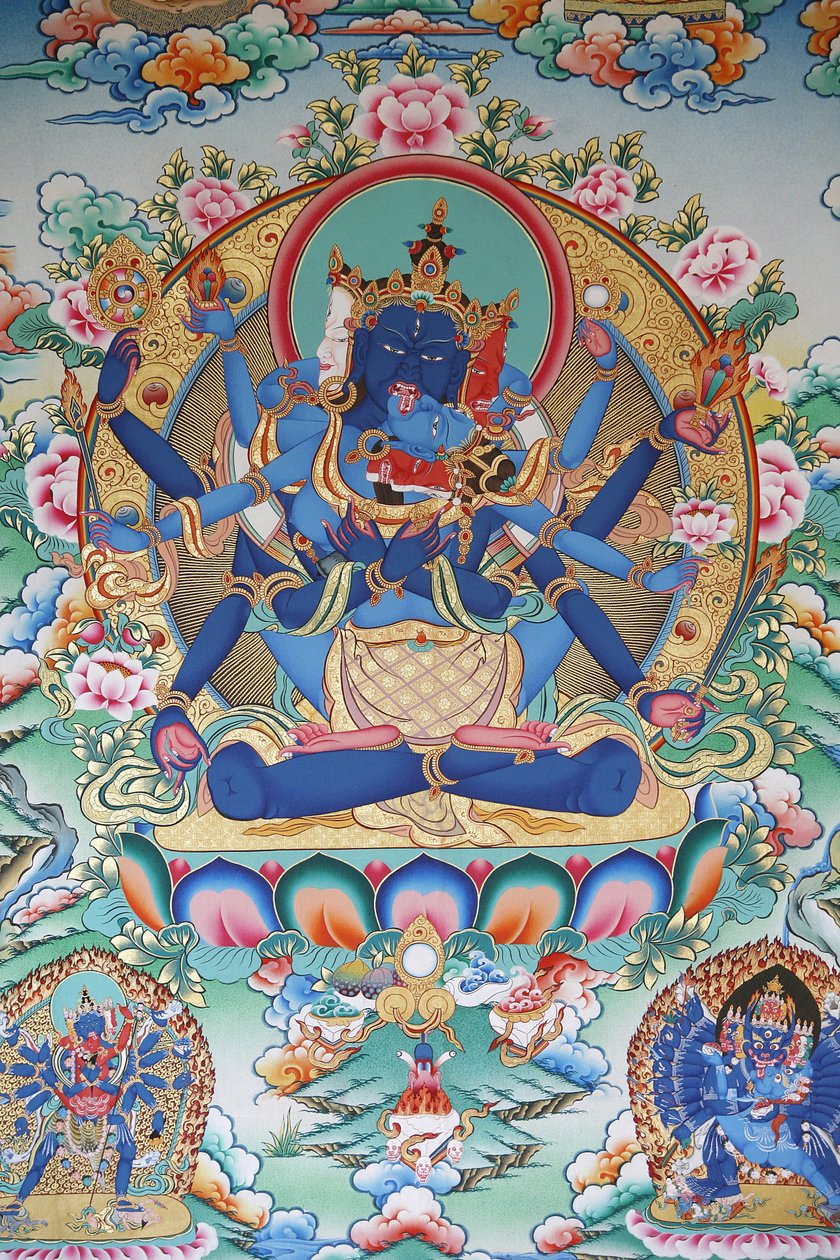Tibetan tantric goddess, Kopan monastery, Kathmandu, Nepal by Unbekannt