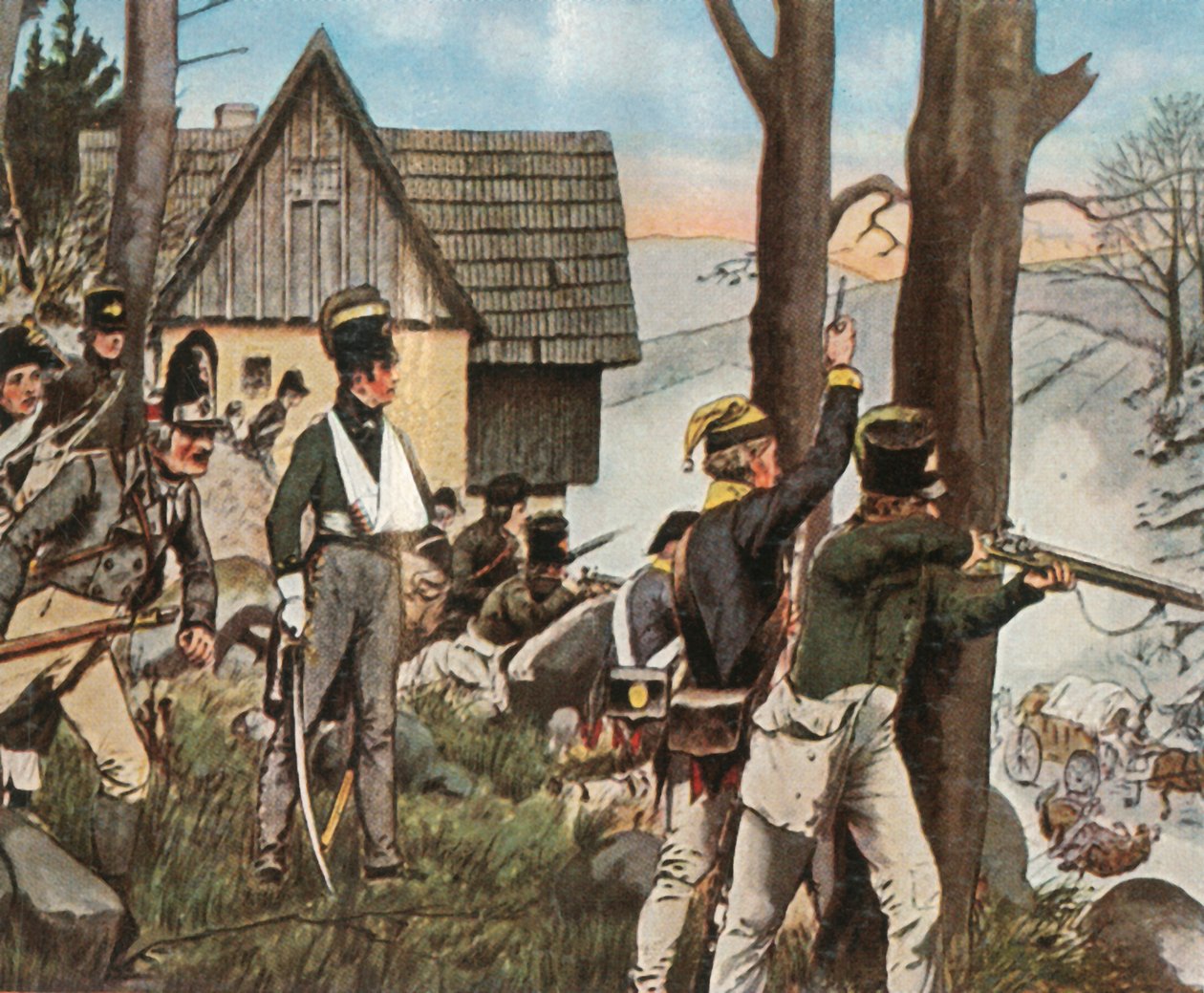 The Alpine War in the County of Kladsko by Unbekannt