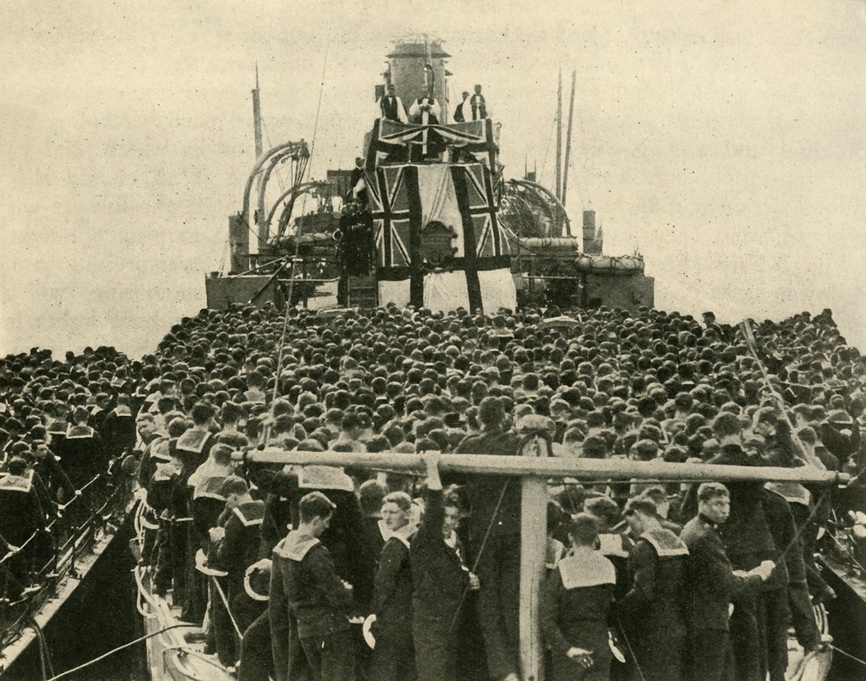 The Archbishop of York Visits British Sailors of the Royal Navy, First World War by Unbekannt