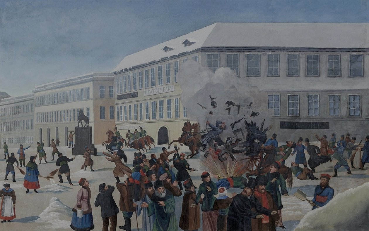 The Assassination of Alexander II on 13 March 1881 by Unbekannt