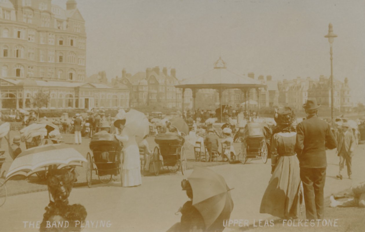 The Band Playing - Upper Leas, Folkestone by Unbekannt