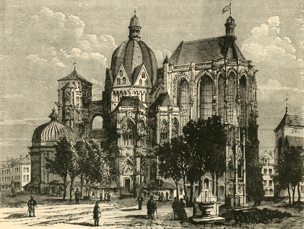 The Basilica of Aachen, or Aix-La-Chapelle, 1890 by Unbekannt