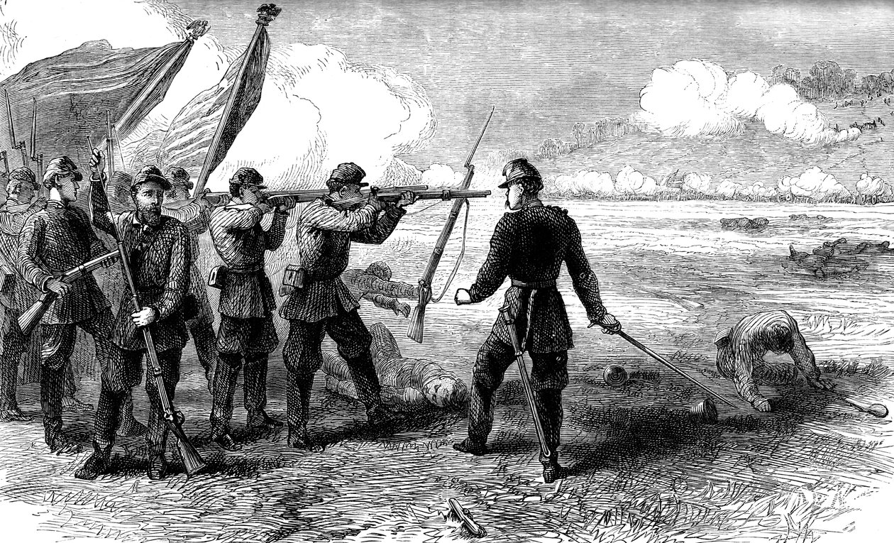 The Battle of Bull Run, Virginia, 1861 by Unbekannt