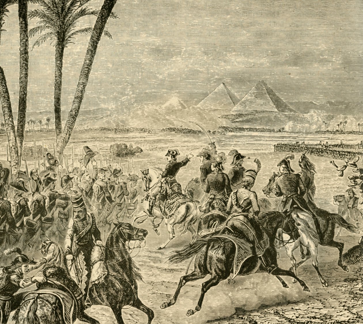 The Battle of the Pyramids, 1798, 1890 by Unbekannt